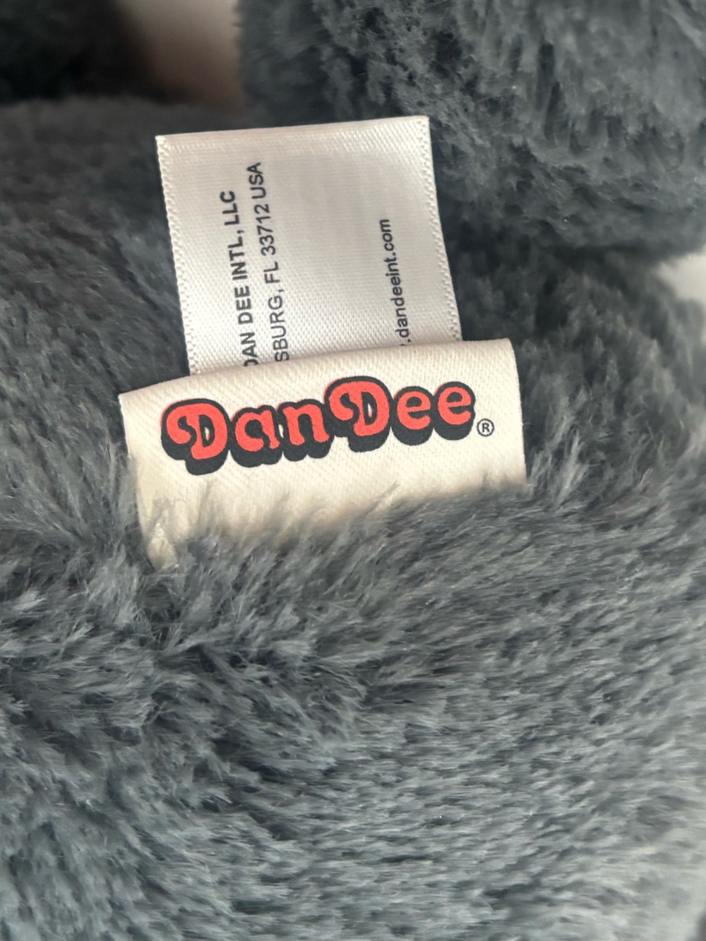 DanDee Plush Bat Stuffed Animal - Dark Gray Soft Toy - Picture 4 of 6